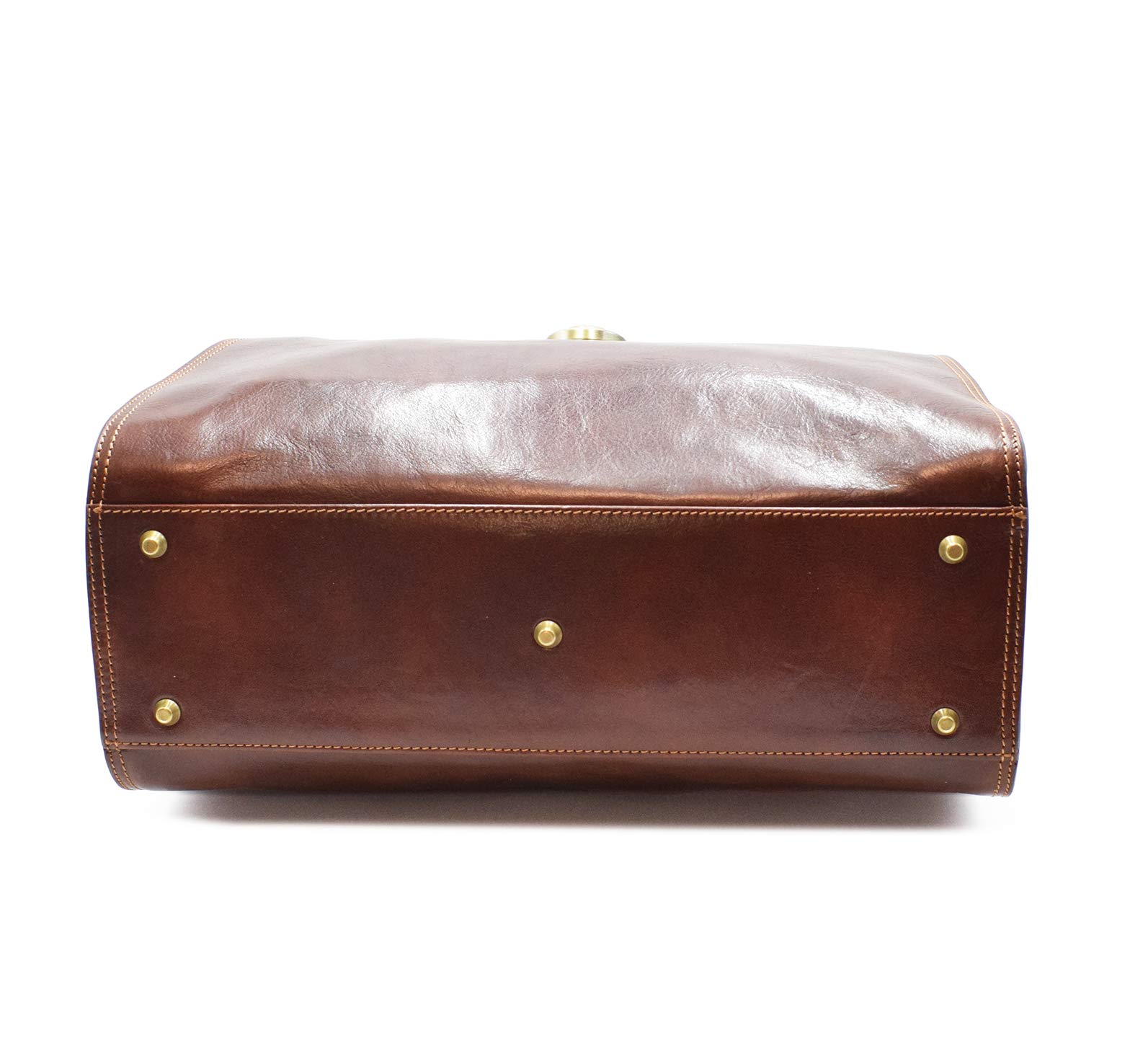 Doktortaschen aus Leder - D&D0207 - Made in Italy (Dulkenbraun)