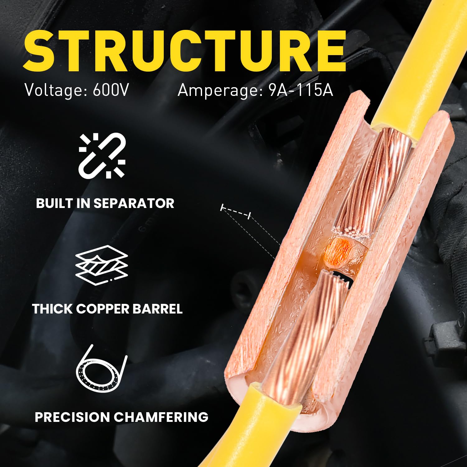 haisstronica Non Insulated Butt Connectors Kit+haisstronica Non Insulated Butt Connectors Kit