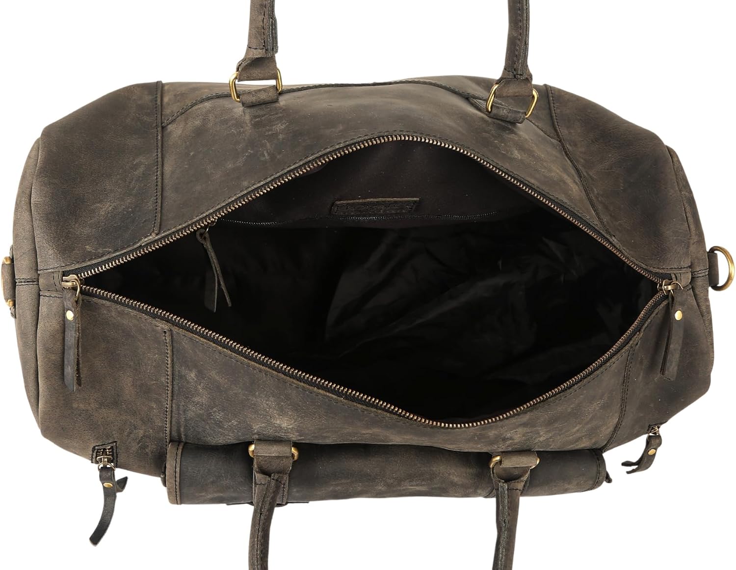 Leather Travel Duffle Bags for Men and Women cabin friendly Weekend Bag Sports Gym airplane carry on overnight duffel - Image 6