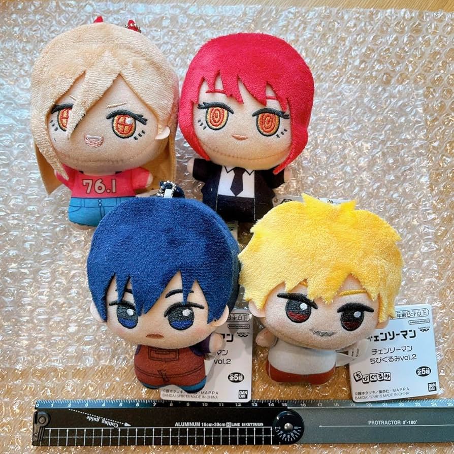 チェンソーマン ちびぐるみ デンジ パワー マキマ 姫野 早川アキ チェンソーマン：デンジ、マキマ、パワー、早川アキがHOODIEFiGU