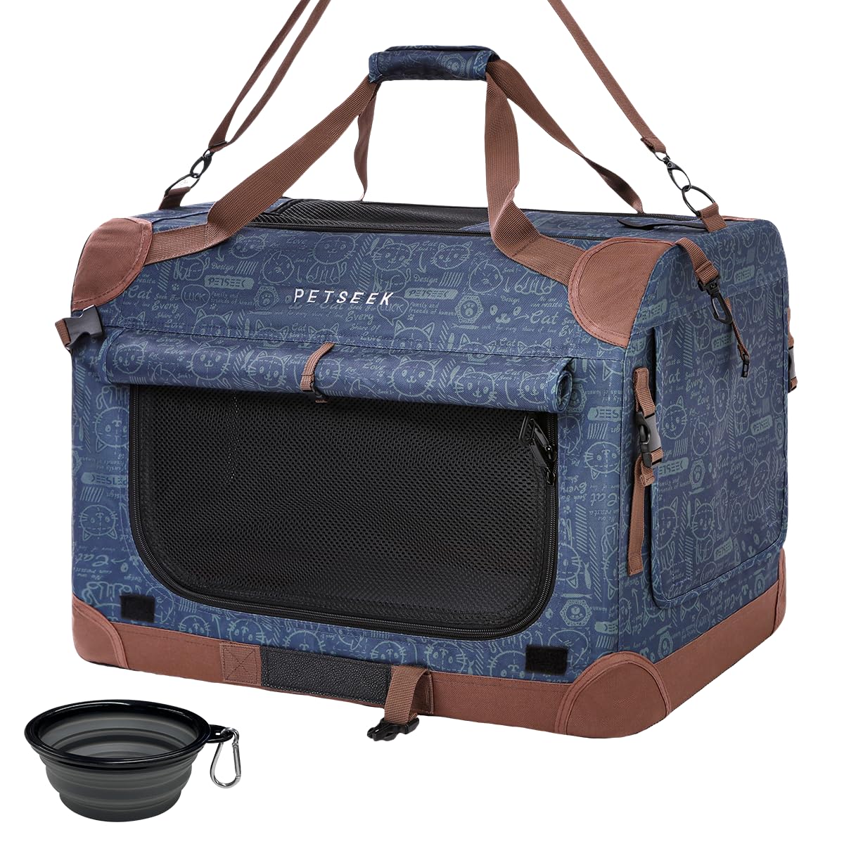 Petseek Extra Large Cat Carrier Soft Sided - carriers and travel products | Mubboo