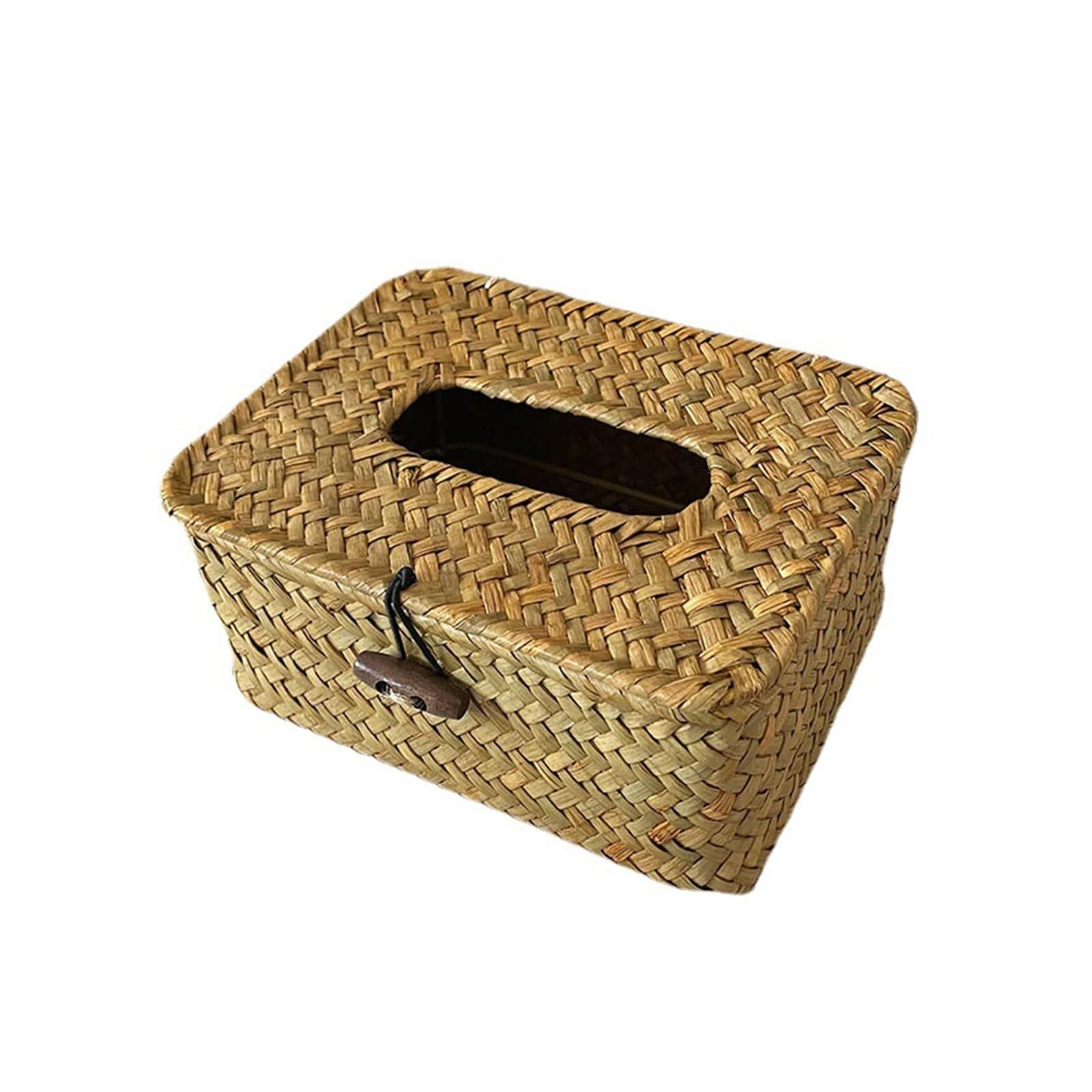 Tissue Dispenser Box Rattan Woven Tissue Box Cover Vintage Wicker Rectangular Holder Decorative Napkin Paper Apartment Must Haves