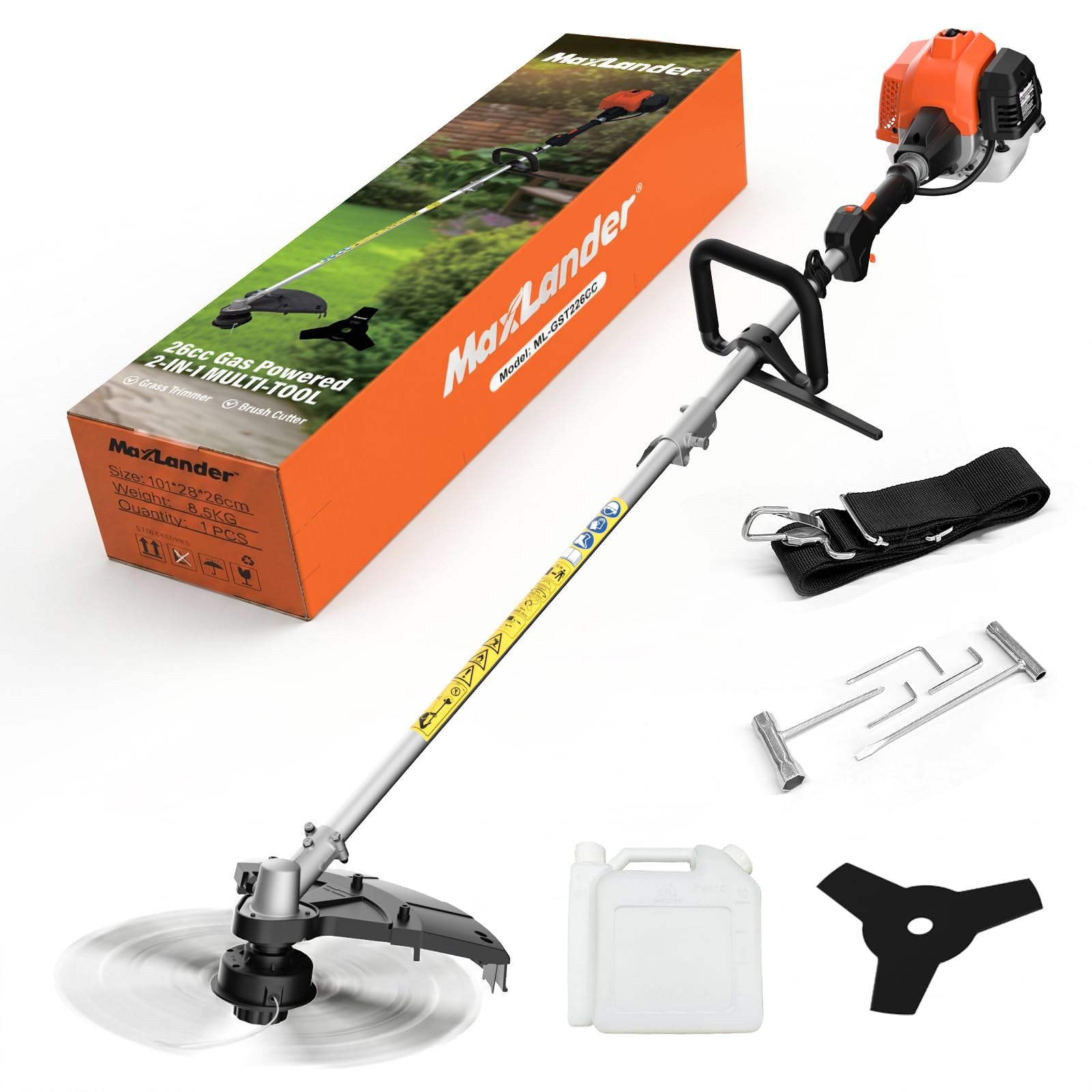 MAXLANDER 26cc Gas Weed Wacker & Brush Cutter