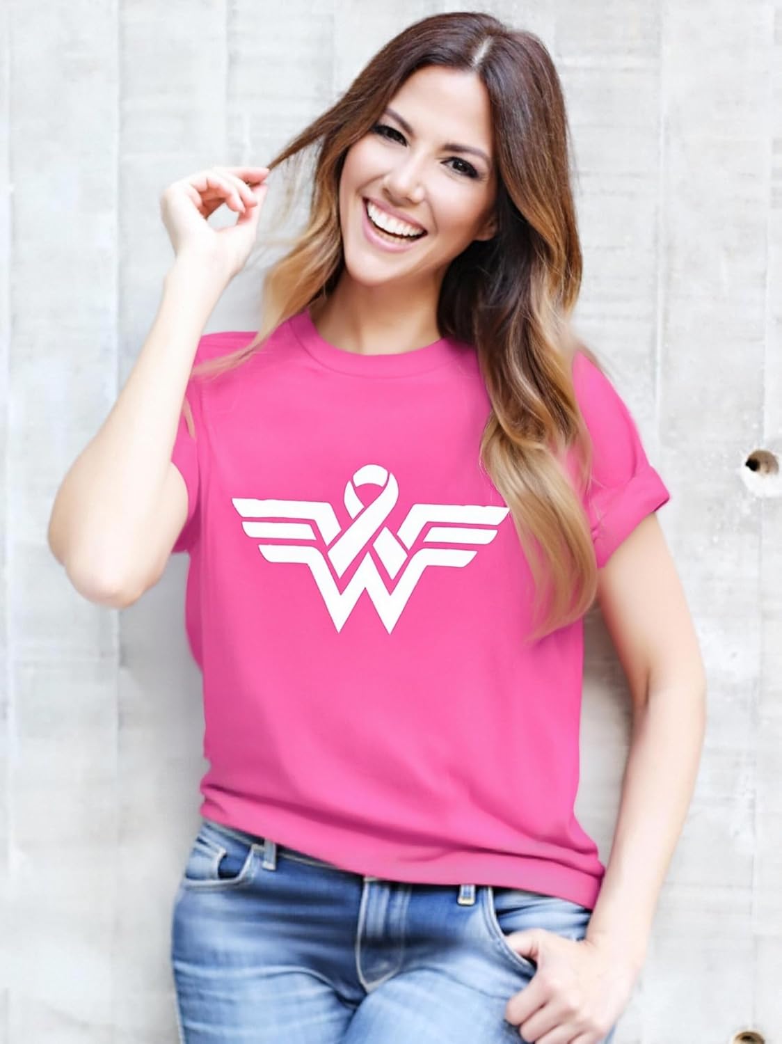 Breast Cancer Shirts for Women Breast Cancer Awareness Shirt Cancer Survivor Shirt Short Sleeve Tops - Image 6