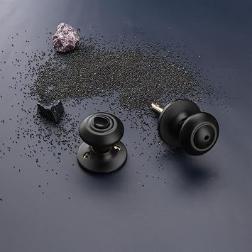 Black Door Knobs Interior, Vintage Door Knob with Lock