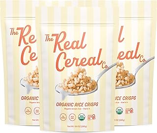 The Real Cereal Company, Organic Brown Rice Crisps Cereal 3-Pack, Zero S...