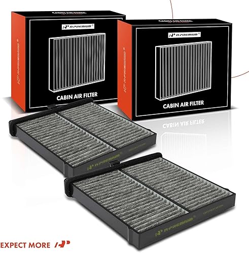 Miniatura 9 de A-Premium Filtro de aire de cabina de 2 piezas con carbón activado compatible con Toyota Yaris 2019-2020, Yaris IA 2017-2018 y Mazda CX-3 CX3