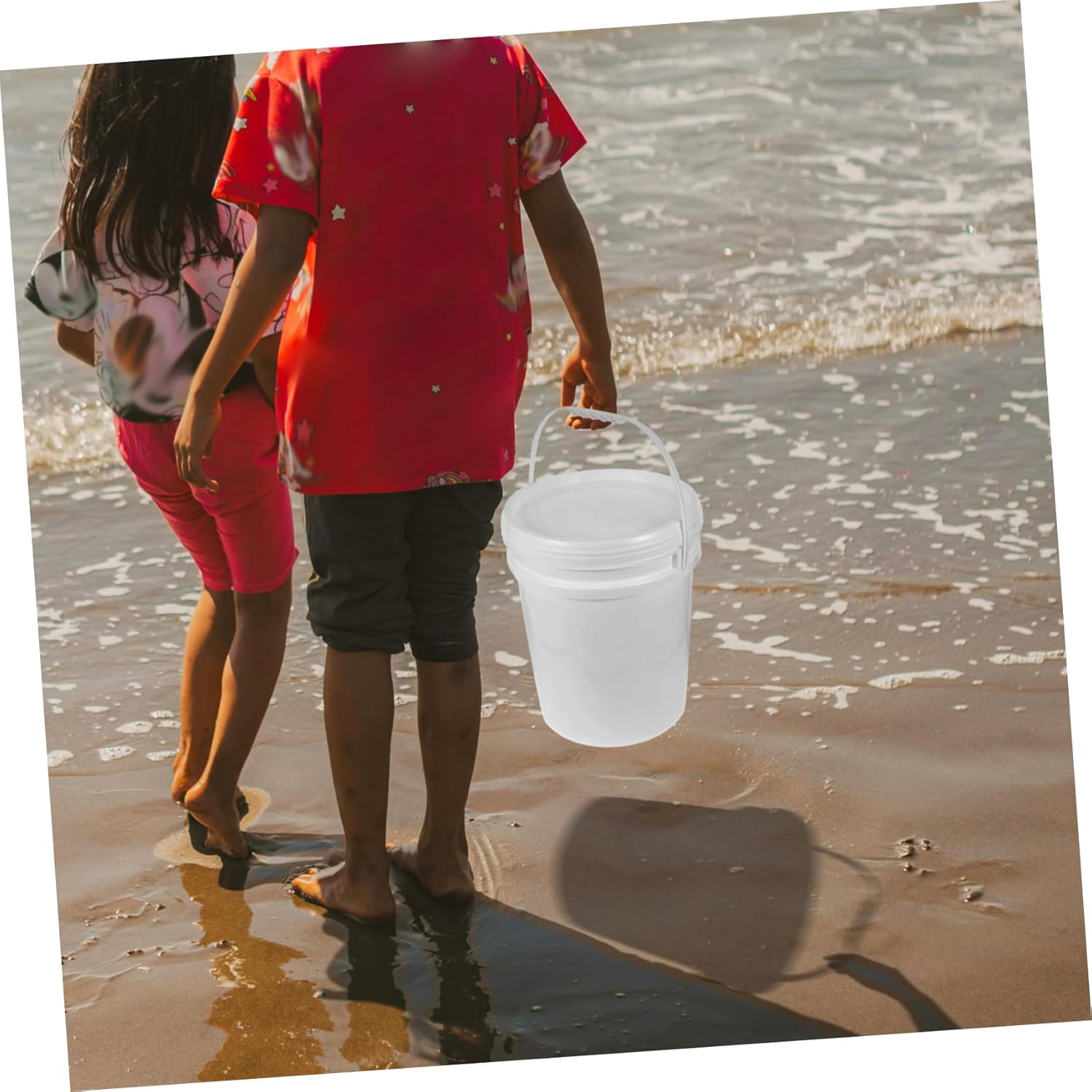 25kg Multi-use Plastic Paint Bucket with Airtight Lid Paint Storage Pigments and More Sleek Design for Home Garage and Outdoor Use