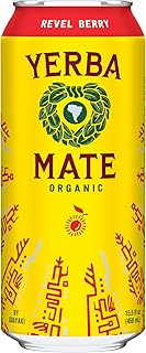 Guayakí Yerba Mate, Energy Drink Alternative, Organic Revel Berry Flavor, 15.5 Oz, 150mg Natural Caffeine, Smooth Energy & Focus