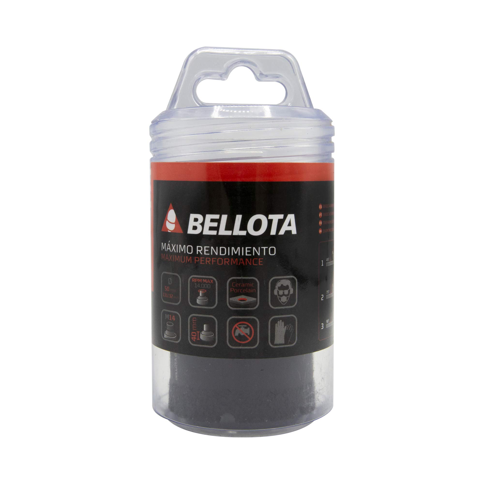 Bellota 5075050 - Corona de Diamante en Seco para alicatado. Diámetro: 50 mm