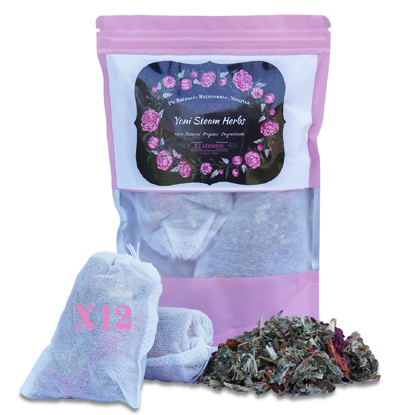 Buy Yoni Steam s for Cleansing (4.2 oz/12 Steams), 100 Yoni Steaming s