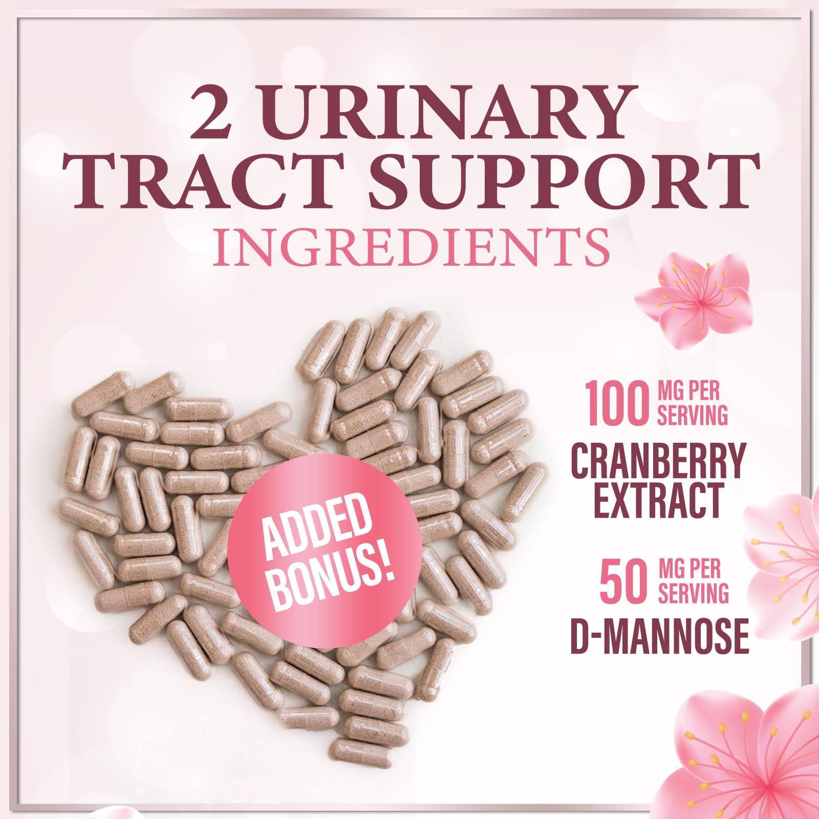 Vaginal Probiotics 50 Billion CFU - Gently Support Feminine Health, pH Balance, Healthy Odor & Vaginal Flora - Improved Formula for Women with Lactobacillus, Prebiotics & Cranberry - 60 Capsules — Amazon image 7