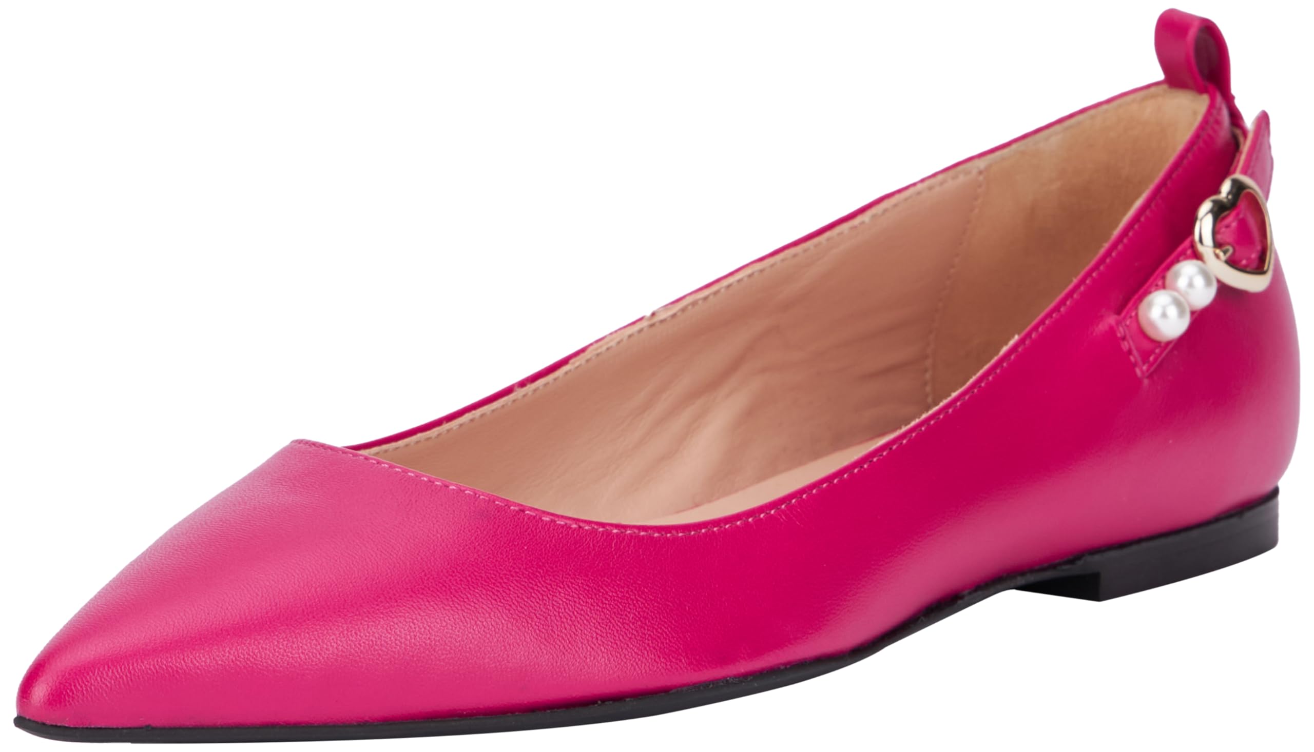 Love Moschino Ballet Flats Women Magenta 6 UK