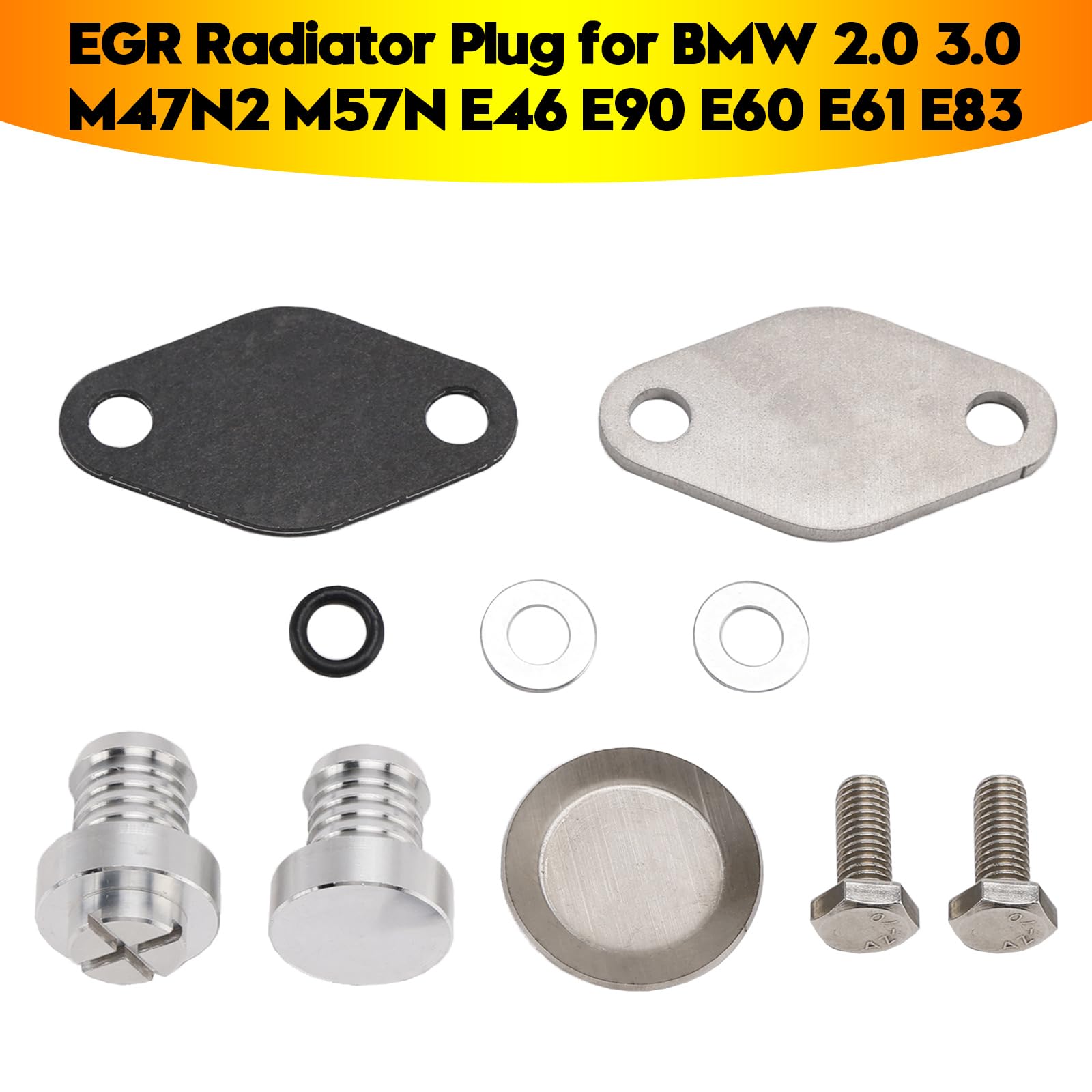 Topteng EGR Radiator Plug Adatto per BMW 2.0 3.0 M47N2 M57N E46 E90 E60 E61 E83