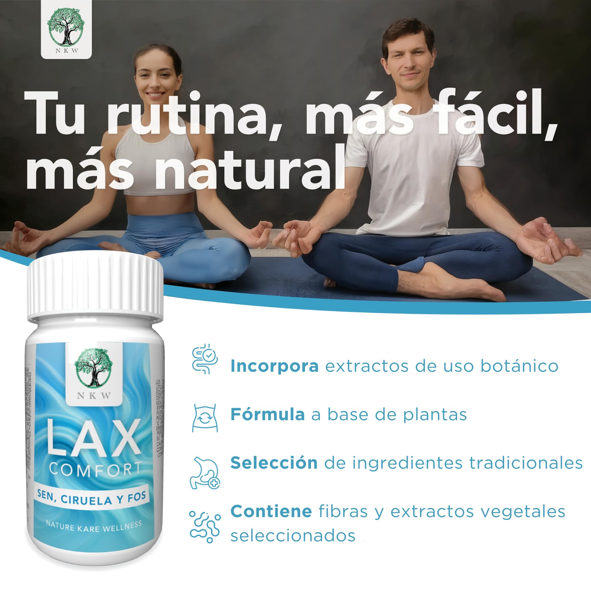 Psyllium Husk | Fibra Vegetal en Cápsulas | Plantago Ovata | Con FOS y Extractos Botánicos | Complemento Alimenticio para Uso Diario Adultos
