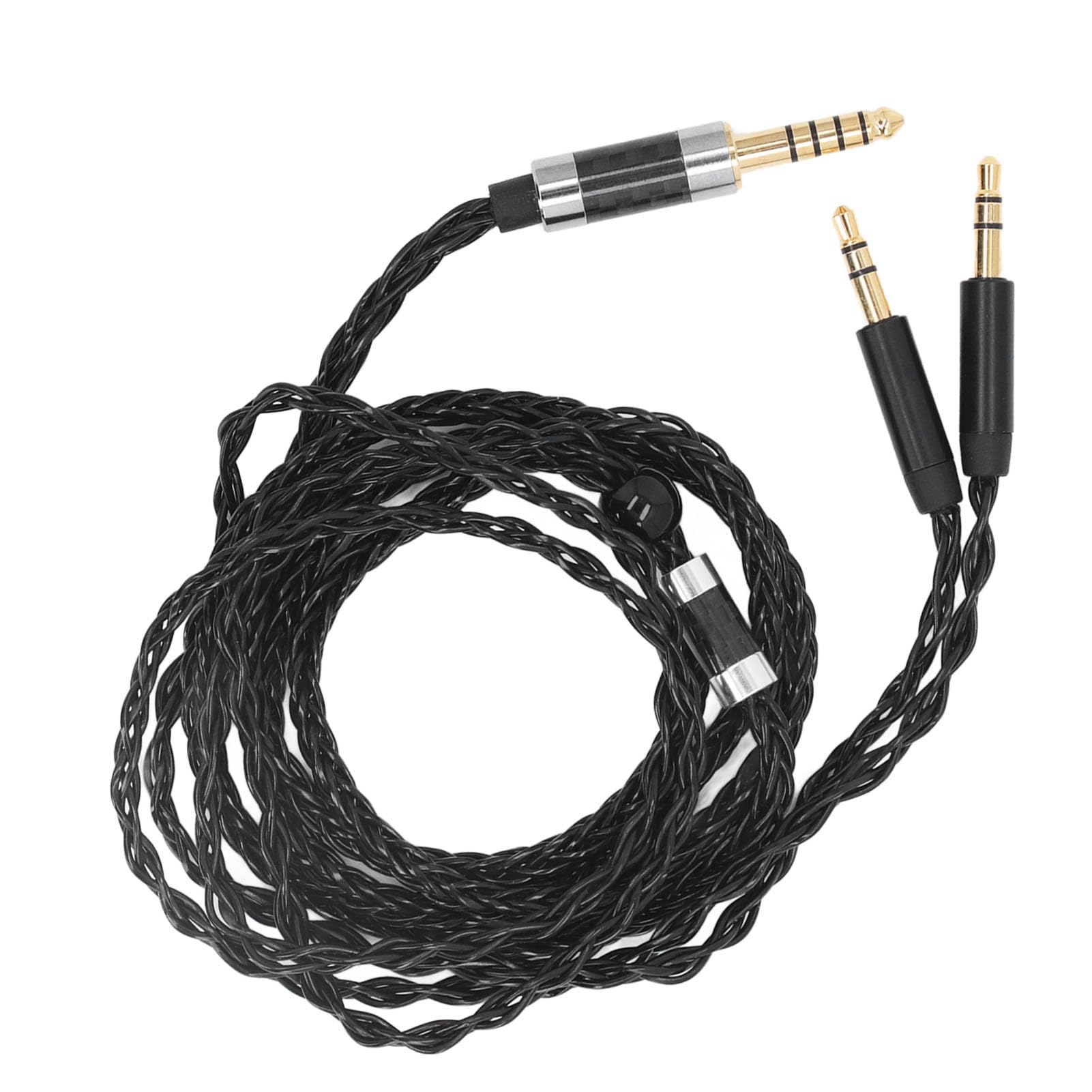 Cable de Auriculares de Repuesto Chapado en Plata de 8 Núcleos para AH D600, Meze 99 Classics, Elear con Cable Balanceado de 4,4 Mm, Cable de Auriculares OFC Profesional de 1,2 M