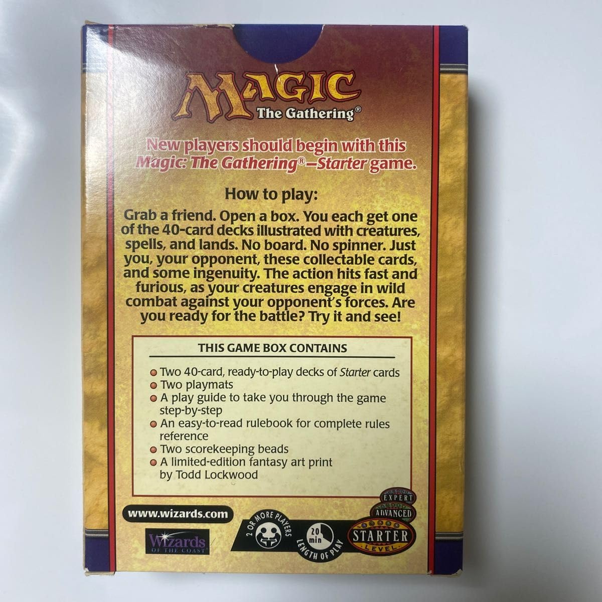 Amazon.co.jp: MTG 英語版 初期当時物 スターターパック デッキ説明書