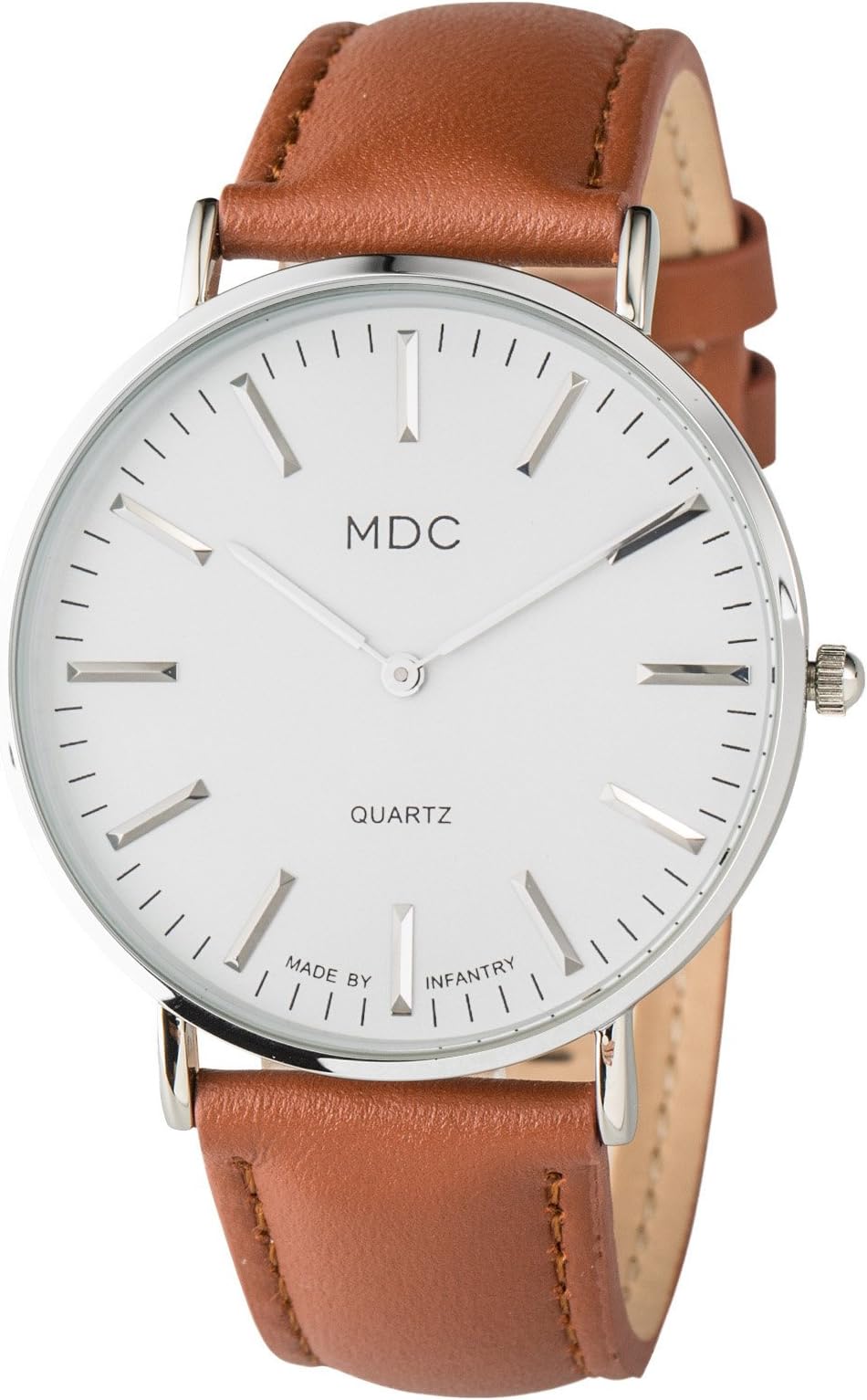 MDC 40mm Herrenuhr Lederarmband Minimalismus Ultra Dnne Uhr Analog Quarz Armbanduhren fr Herren Geschenk fr Mnner
