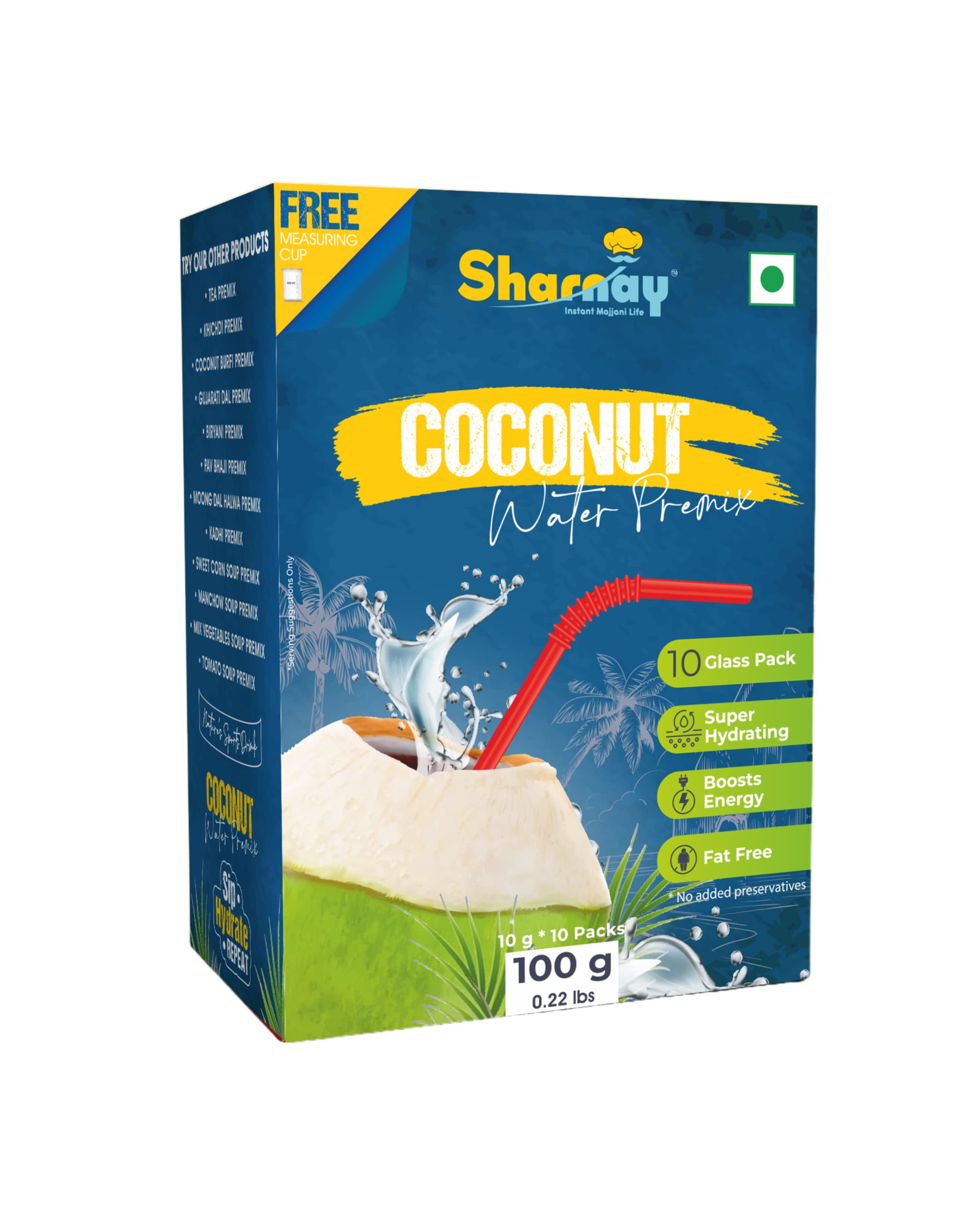 Sharnay Instant Coconut Water Premix, Nariyal Paani With Essential Electrolytes, Vitamins & Minerals, Tender Coconut Water For Instant Energy, Daily Hydration & Healthy Skin With 10 Sachets (B0C5RRMKGM) Amazon Price History, Amazon Price Tracker