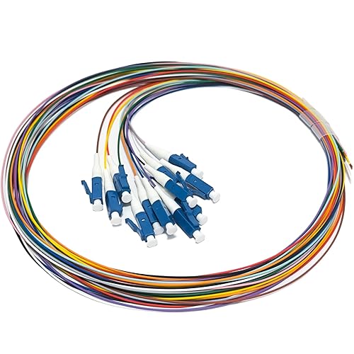 Vista 19 de Paquete de 4 coletas de fibra monomodo 9/125 LC-UPC de 6 hebras, coleta de fibra óptica, cable LC de 4.9 ft