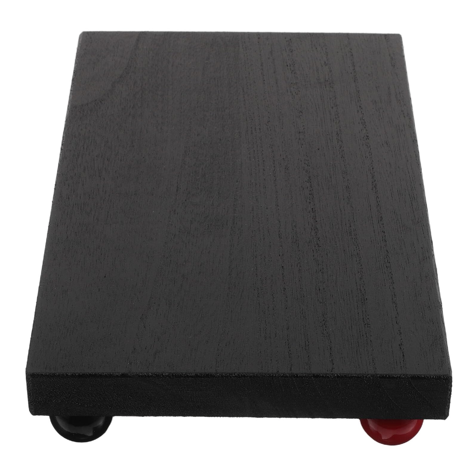 Vassoio Rettangolare in Legno Nero per Profumi e Cosmetici | Uso Versatile su Bagno o Studio, Piano Organizer per Oggetti e Profumi, Formato Compatto da Tavolo