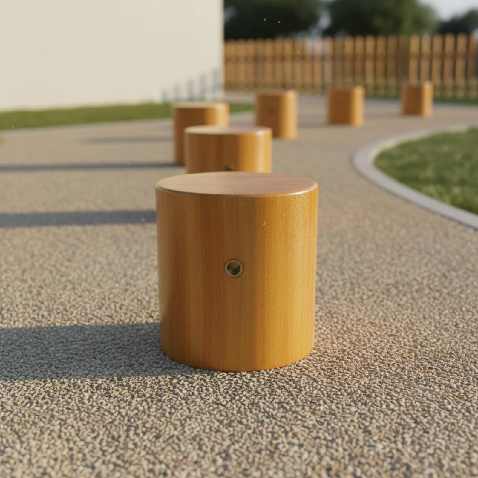Entrenador de Equilibrio para Niños Taburete Bloque Tronco Base de Madera Maciza para Entrenamiento Sensorial Favorece Coordinación y Aprendizaje, 235×289mm