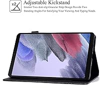 Vista 5 de REASUN Funda para Galaxy Tab A7 Lite de 8.7 pulgadas, piel sintética de alta calidad con ranuras para tarjetas, funda con soporte multiángulo