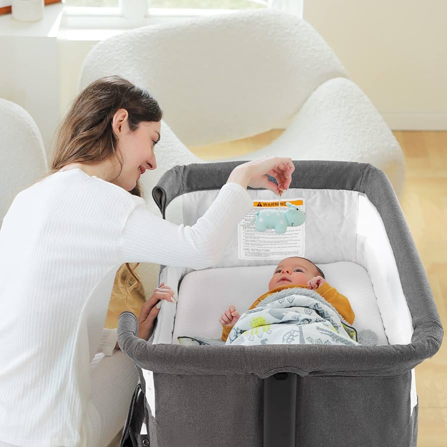Amazon.com: Ihoming Bassinet Bedside Sleeper for Baby, 3 in
