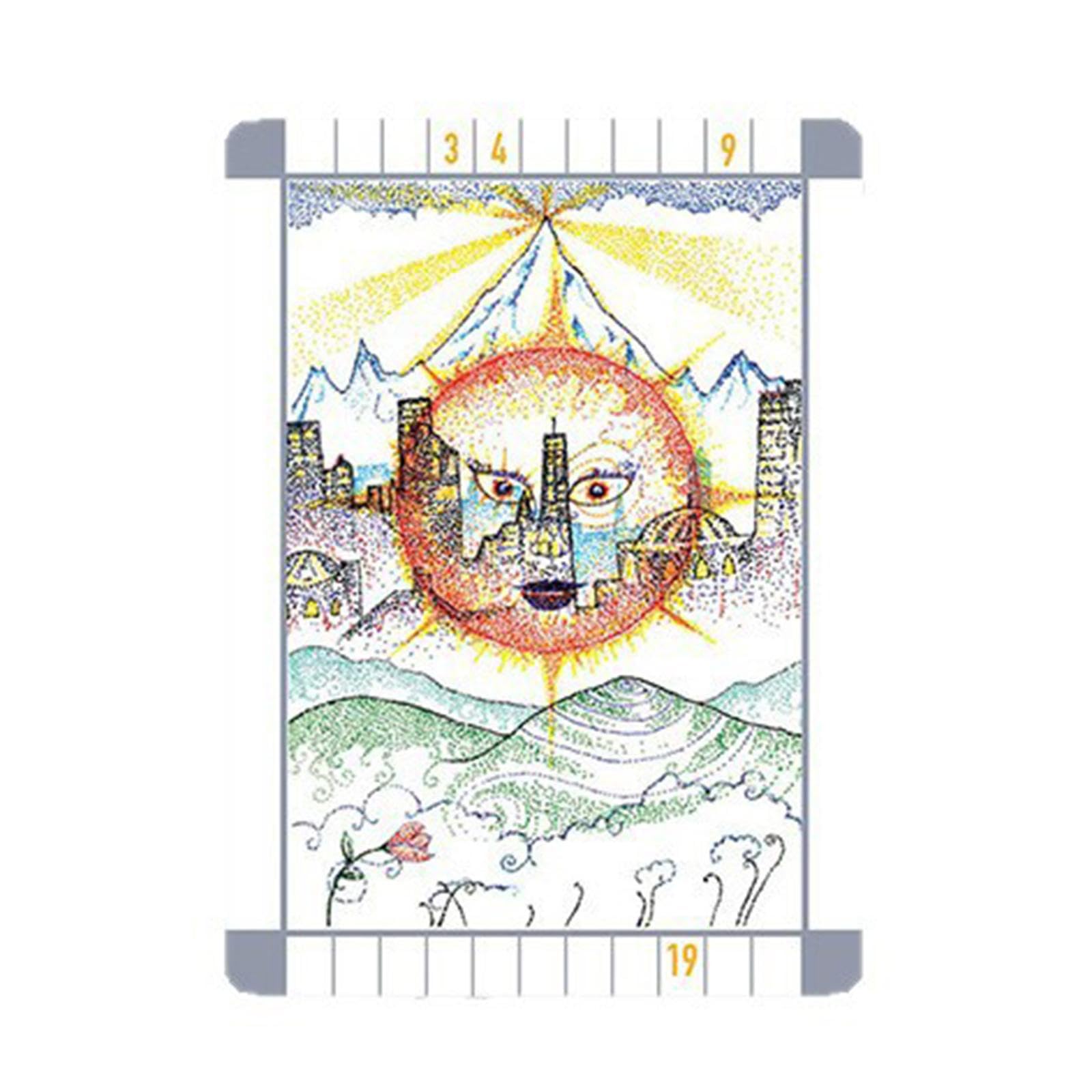 Enakshi® Clear Tarot Cards Zodiac Tarot Deck for Expert Readers