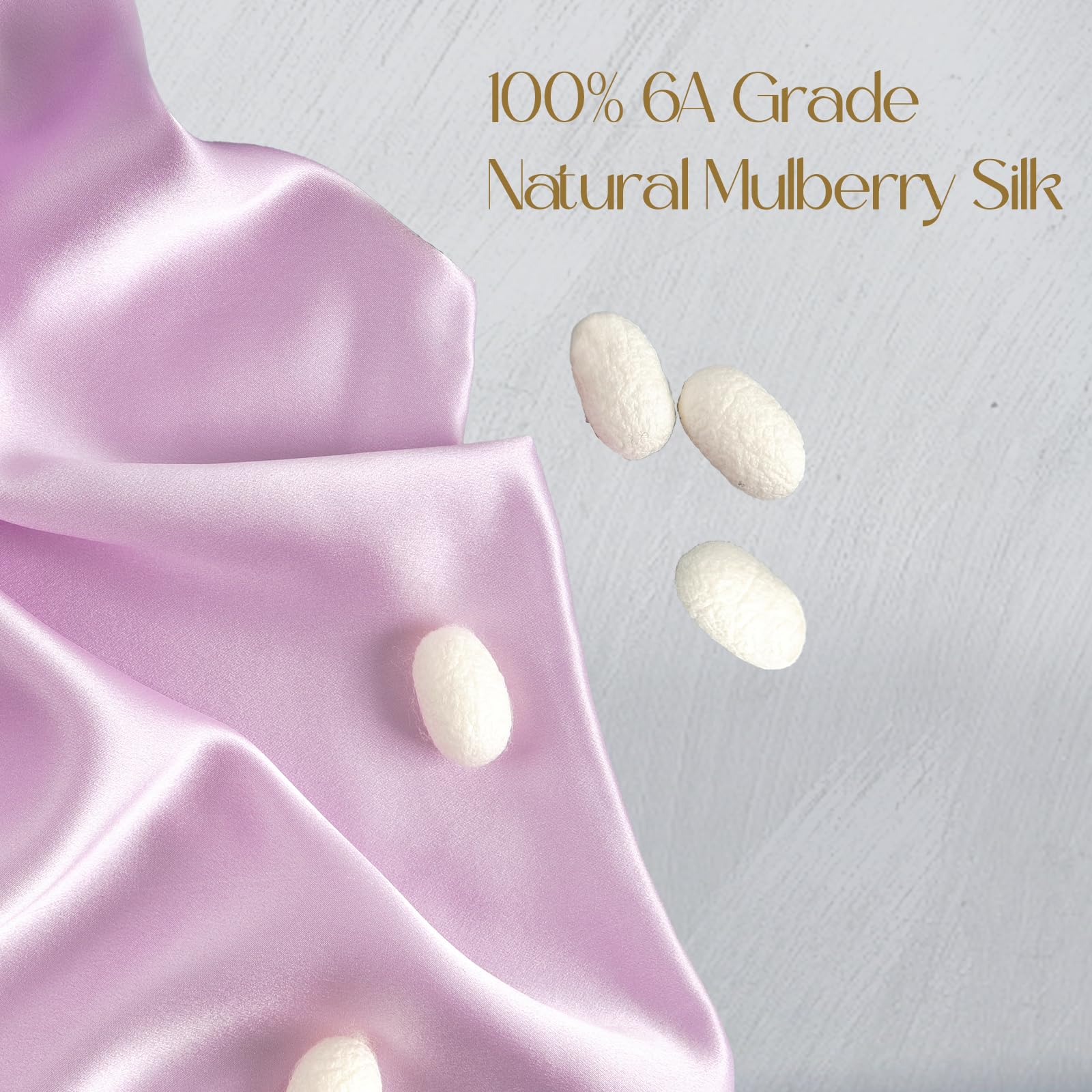 ZIMASILK 100% Mulberry Silk Pillowcase for Hair and Skin Health Soft & Smooth, Both Sides Premium Grade 6A Silk - Image 2