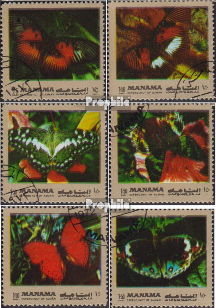 Prophila Collection Sammlung Manama – 50 Verschiedene Briefmarken, Ideal Für Sammler & Zum Einstieg