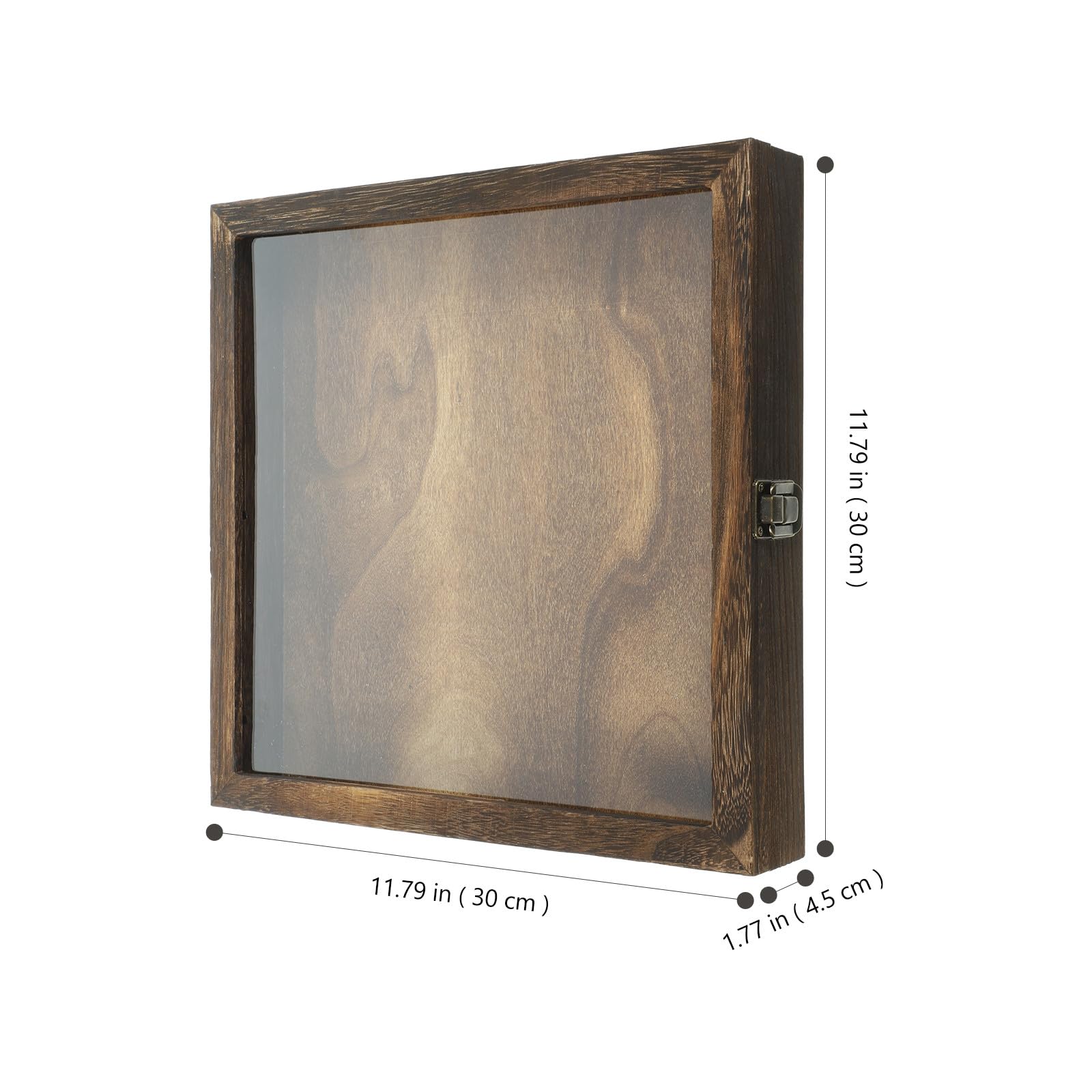 Gatuida Caja de Exhibición de Insectos de Madera Acrílica Portátil Estilo Retro y Tapa Plegable para Colgar en Pared y Almacenar Objetos Estilo