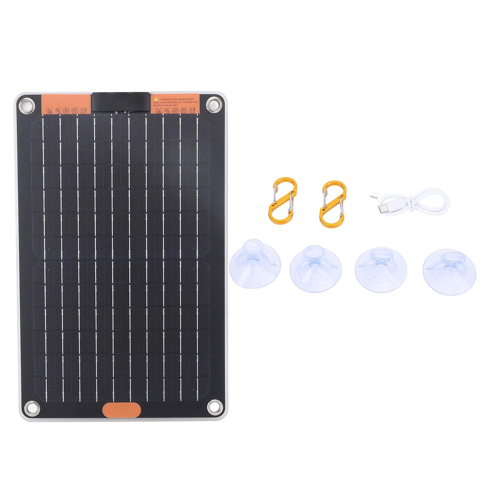 Sonew Pannello Solare Portatile 15W, Doppia Uscita 5V 2A con Silicio