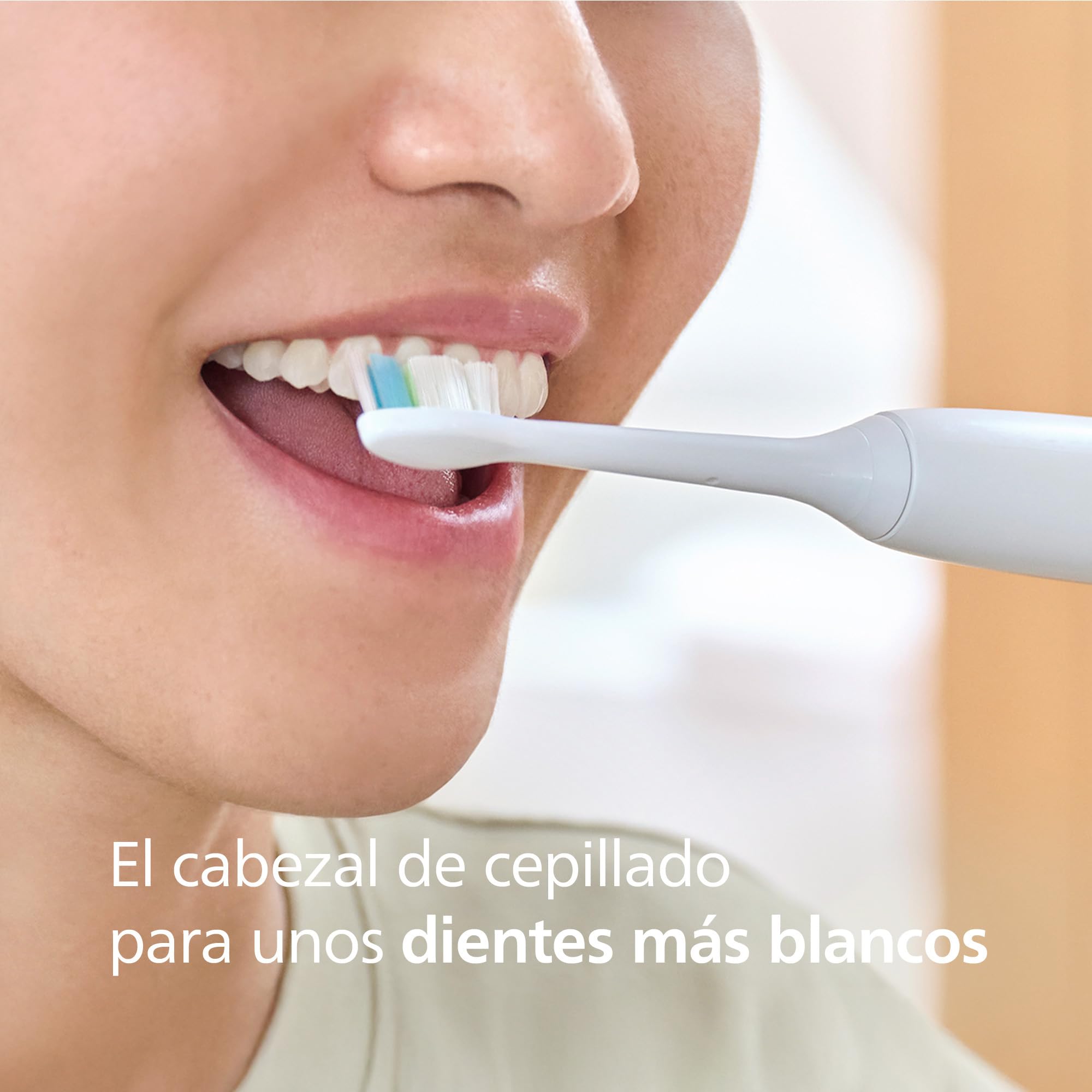Philips Sonicare W2 Optimal White, cabezales de cepillo dental de repuesto originales, blanco, paquete de 8, HX6068/87