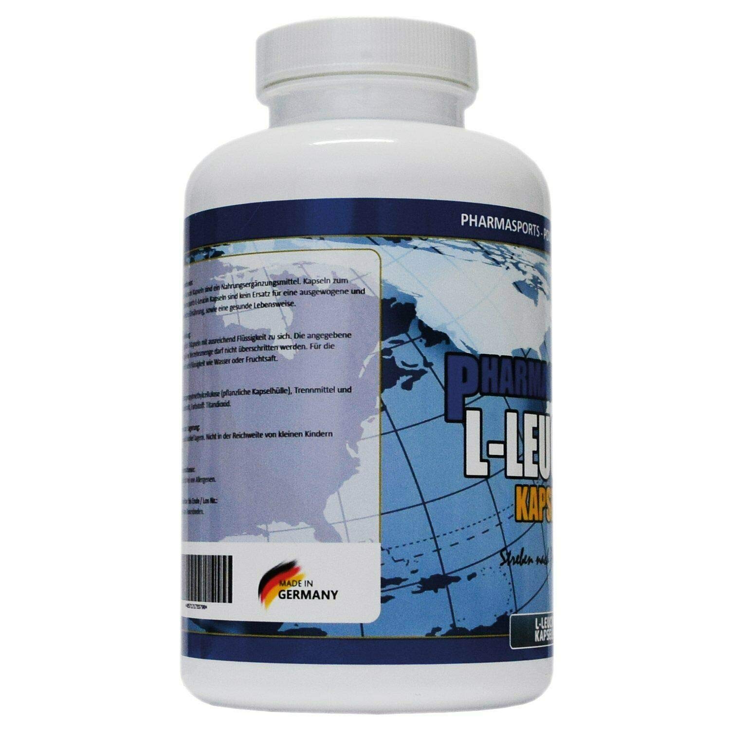 L-Leucin 3000 mg pro Dosis - 240 Kapseln - essenzielle Aminosäure