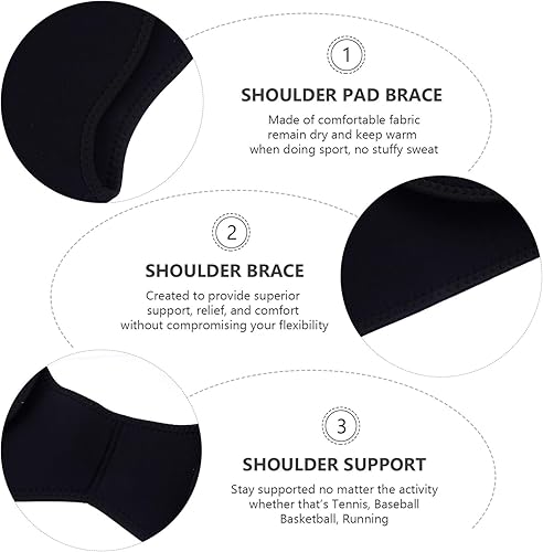Miniatura 3 de Healifty Soporte de hombro anti-artritis almohadilla de hombro para entrenamiento deportivo de gimnasio (M)