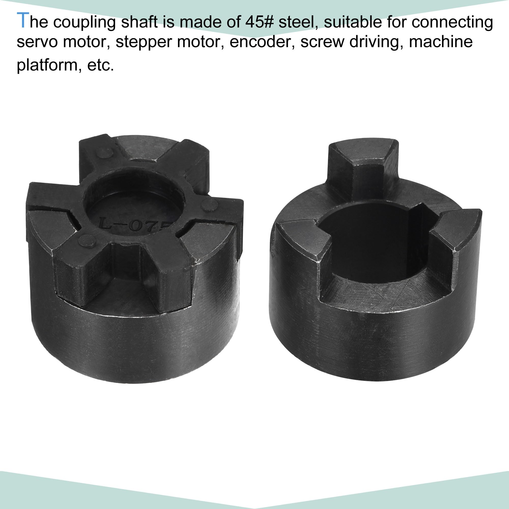 sourcing map Flexible Kupplungswelle 22 mm bis 25 mm Flexible Kupplung 51 mm L x 44 mm OD Motorkupplungsgelenk