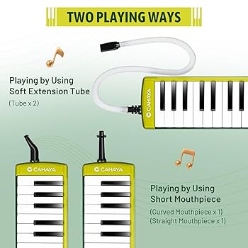 BSL ML32K 32 Keys Pianica Melodica Melodion With Flexible Long Pipe With Short Mouthpieces And Piano Case I.59898345