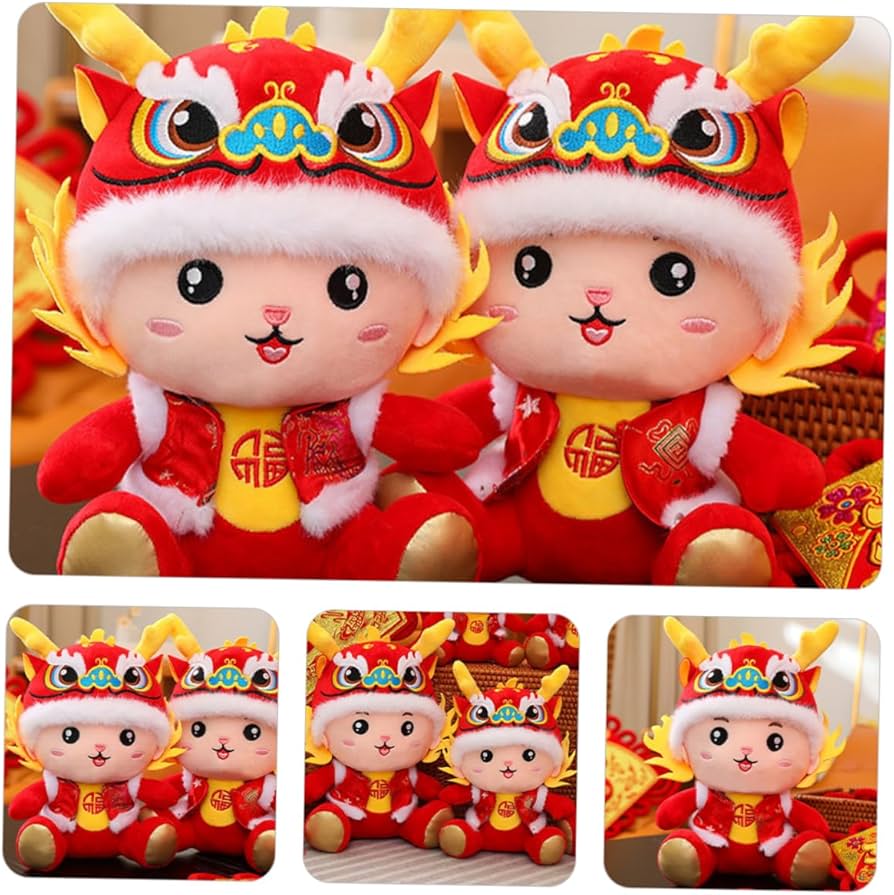 Amazon.co.jp: HEALEEP マスコットドラゴ​​ンのぬいぐるみ 年