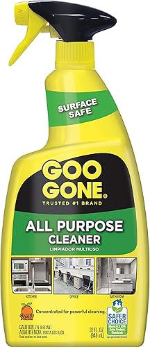 Goo Gone Limpiador multiusos, 32 onzas, elimina la suciedad, la grasa, la suciedad, la multisuperficie, multiusos, desengrasante, espray de limpieza
