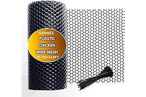 15.7in Premium Black Plastic Poultry Netting For Confining Poultry Animals / Chicken Wire Mesh Roll