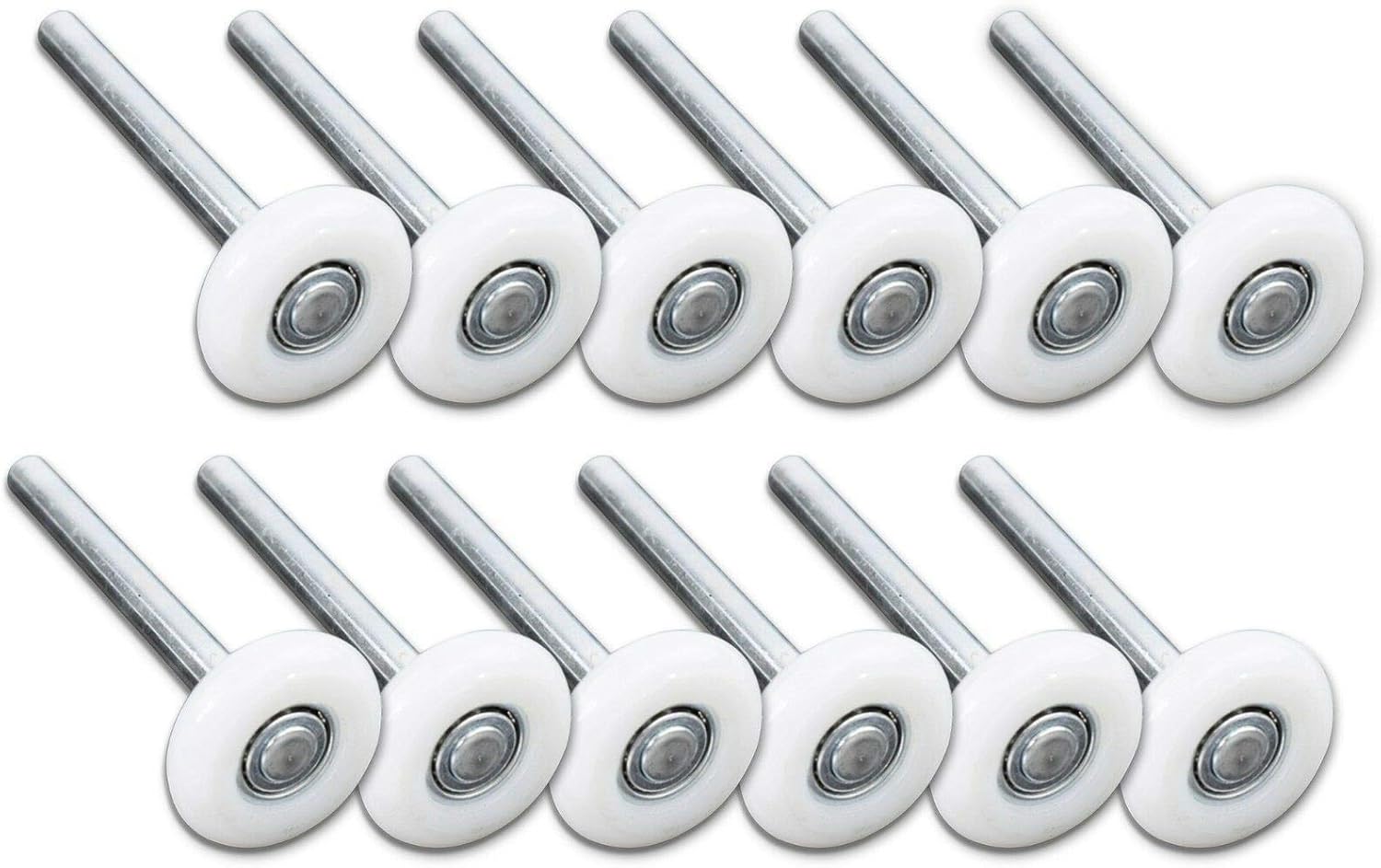 Thaisan7, 2" Nylon Garage Door Roller Precision 12-Ball Bearing, 4'' Stem-Home Improvement-12-Pack