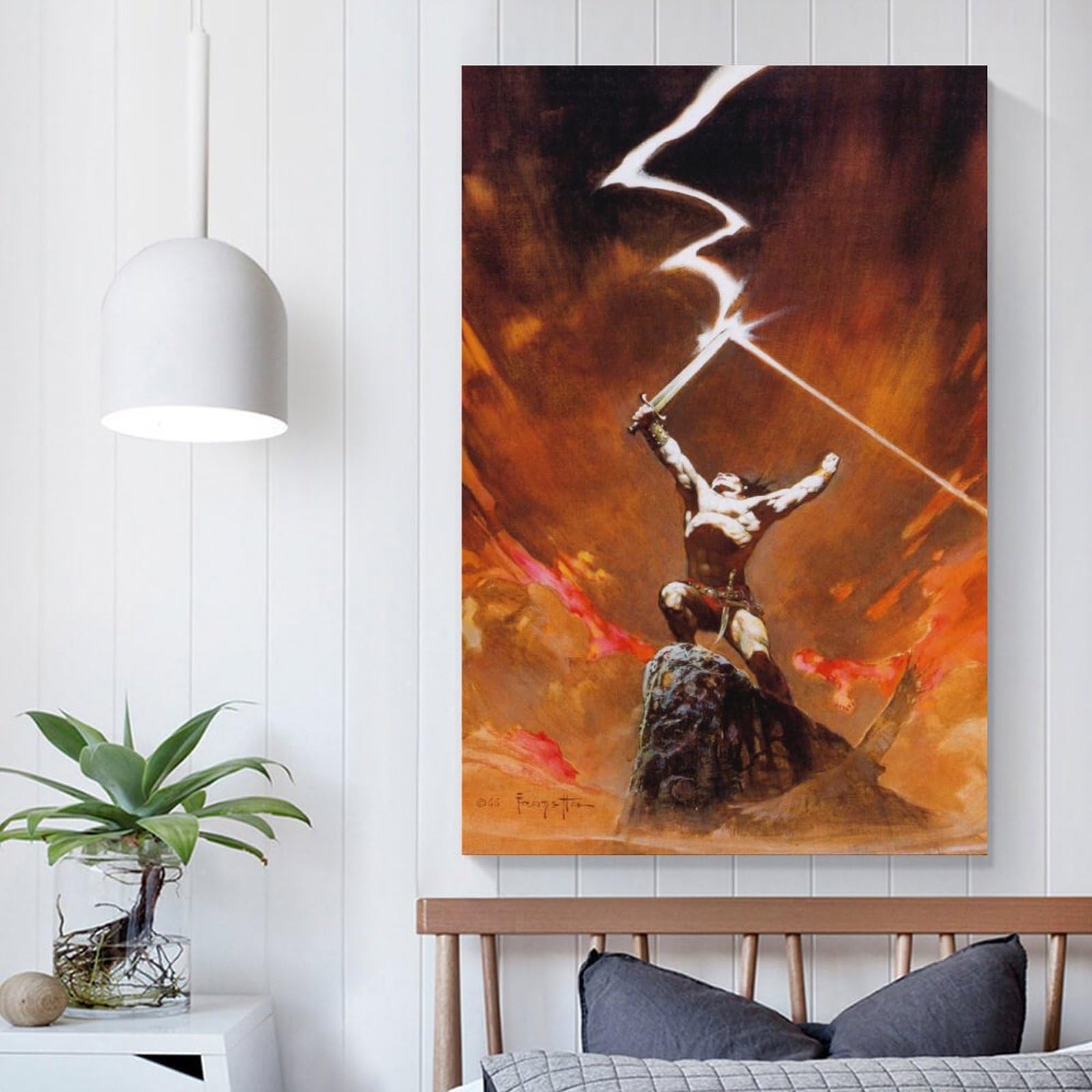 Amazon.com: Frank Frazetta Posters Art Prints《Against The Gods