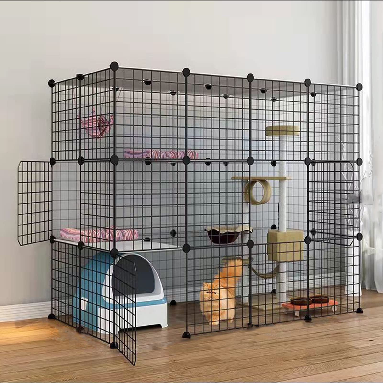 猫ちゃん　ハウス　ペットゲージ Amazon.co.jp: 猫用ケージ 金属線 小動物 猫ハウス大型 2/3/4/5段