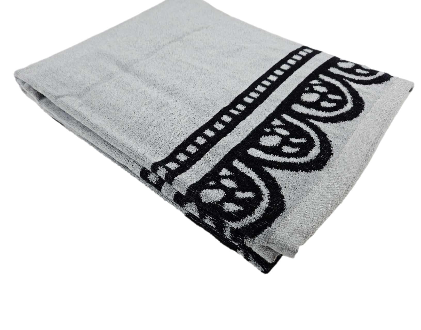 Toalla de playa de rizo jacquard, 90 x 165 cm, modelo Safari, diseño de elefante/toalla de playa súper absorbente, certificado Oeko-Tex