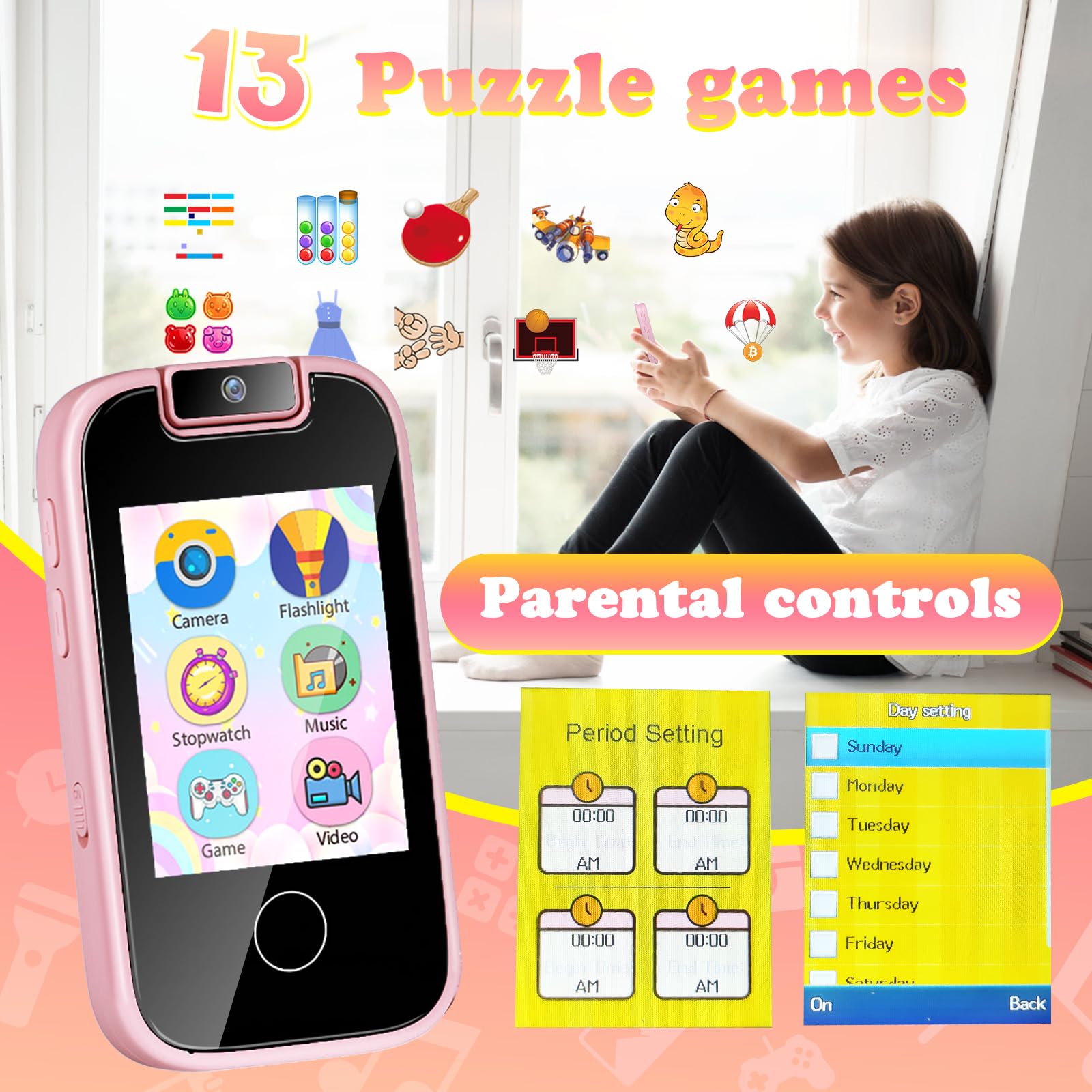 Amazon.co.jp: PTHTECHUS® 子供 スマートフォン 赤ちゃんの携帯電話