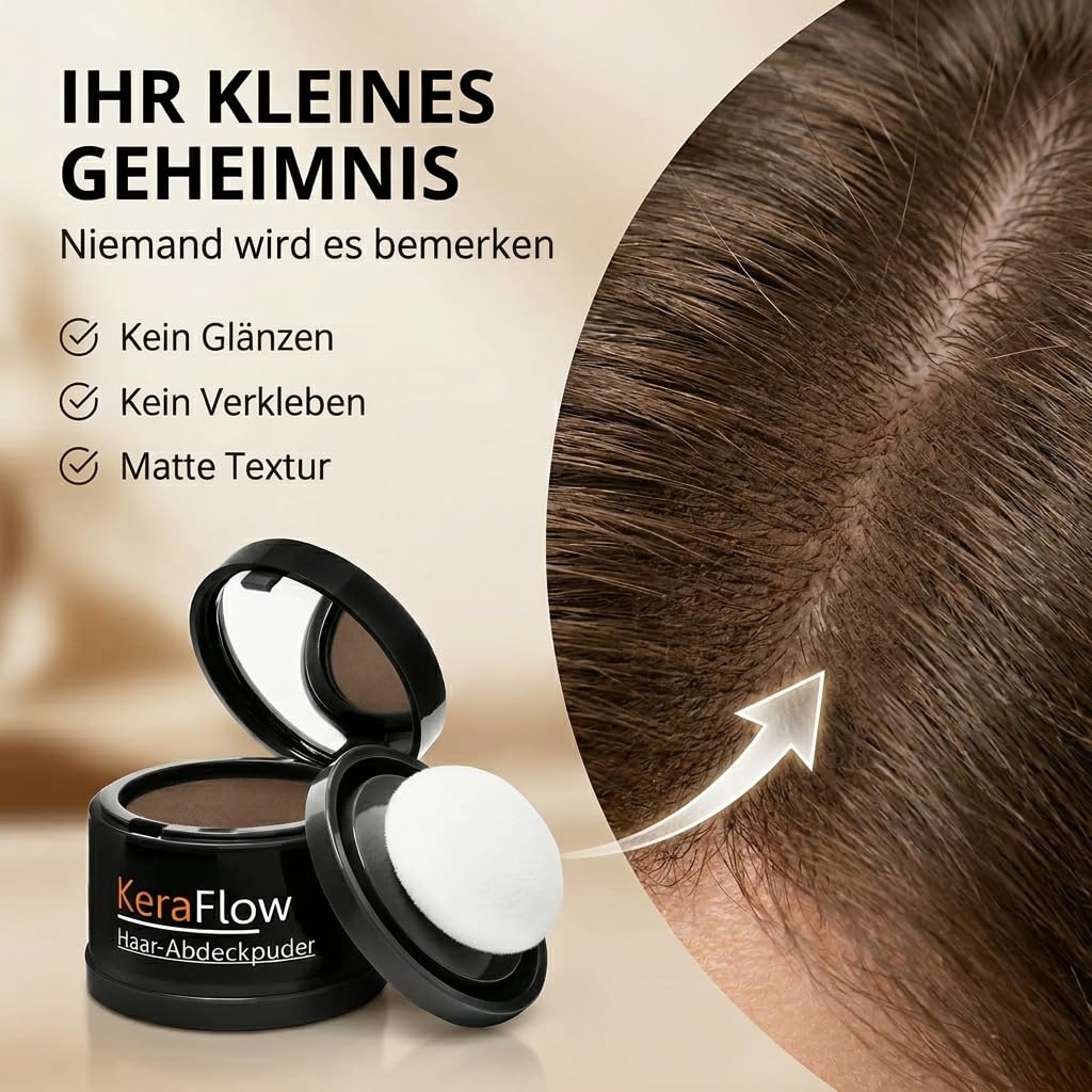 Concealer pour cheveux pour épaissir les cheveux, make-up pour cheveux résistant à l’eau, pour masquer les racines - 4g (châtain clair)