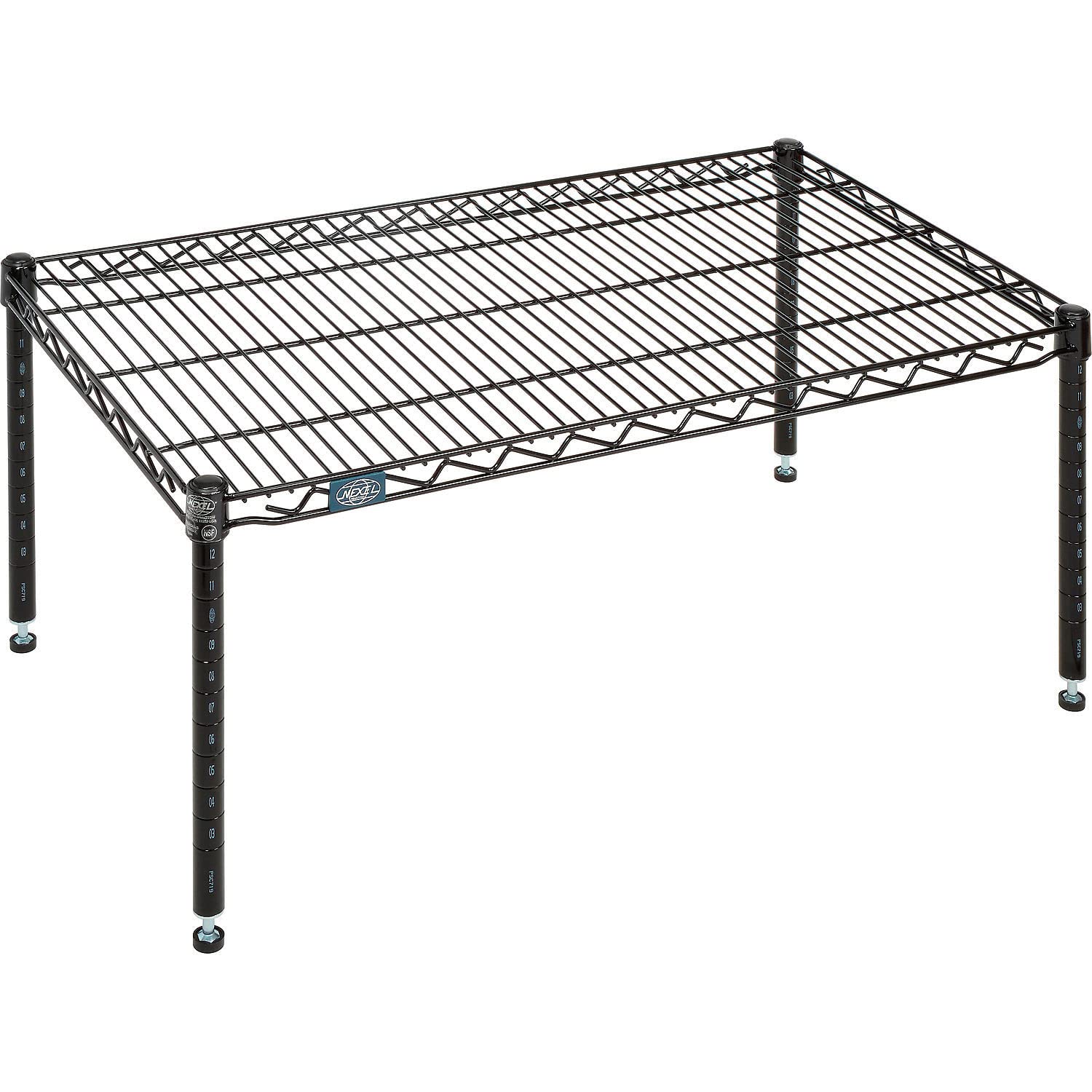 Black Epoxy Wire Dunnage Rack by Nexel – Wire, Black, Model P2136B