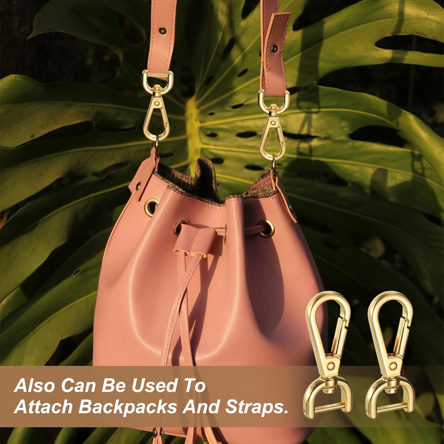 PATIKIL 2 Inch Swivel Clasp Hooks, 2 Pcs Detachable Snap Hook Swivel Lobster Claw Clasps with Screw Bar for Bag Strap Purse Lanyard DIY Craft Hardware, Silver - Image 6