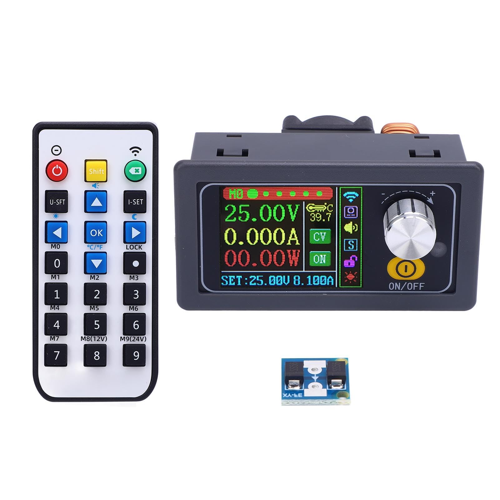 Einstellbarer Spannungsregler, DC6-55V-Eingang, DC0-50V-Ausgang, maximal 400 W, digitaler DC-Spannungswandler, Fernbedienung für Labor-ABS
